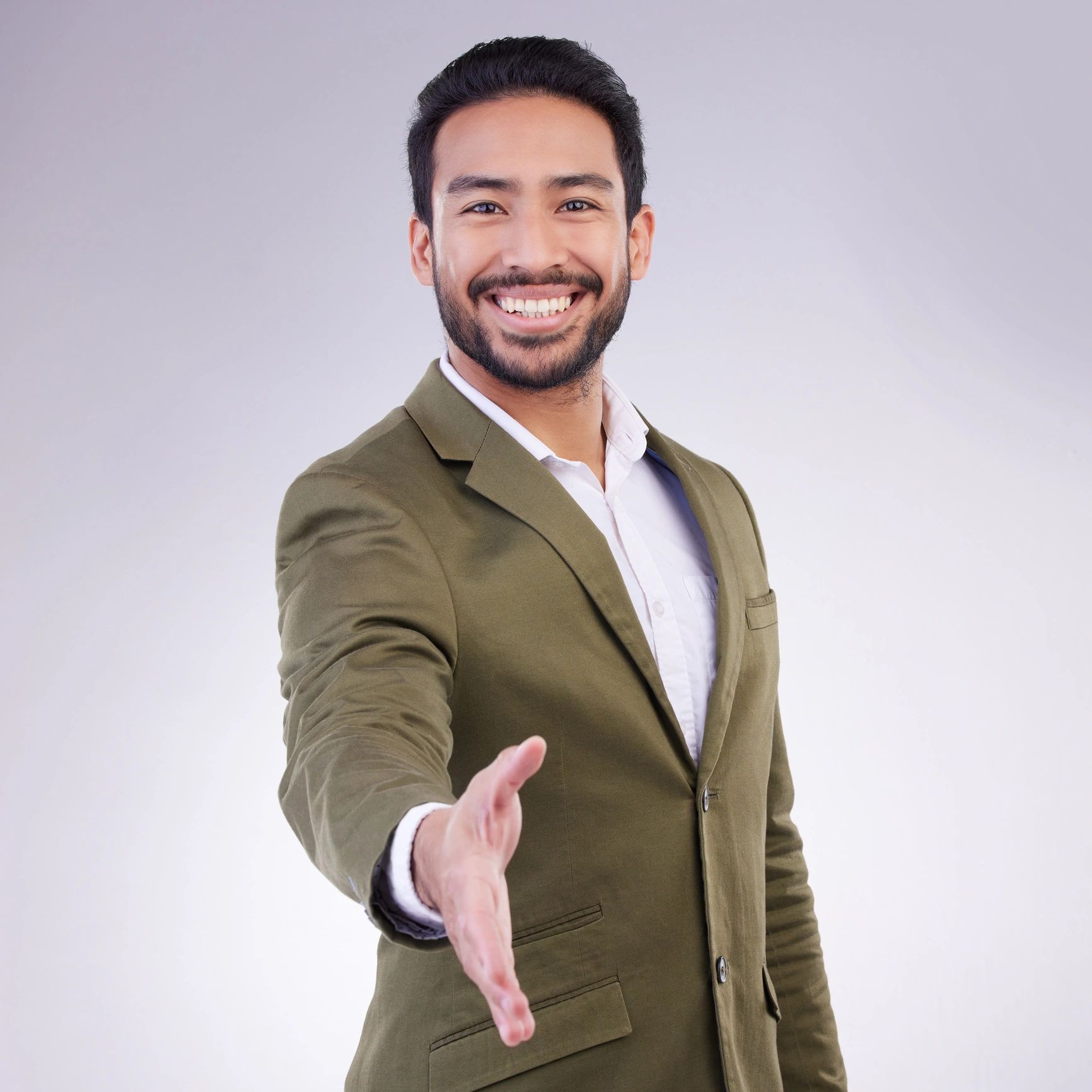 Studio portrait of a business professional smiling